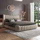 thumbnail image 4 of Nordic Wood Couple Bed Queen Size Multifonction Modern Lounge Bedroom Bed Storage Space Camas De Casal De Luxo Home Furniture My Lux Decor Round, 4 of 8