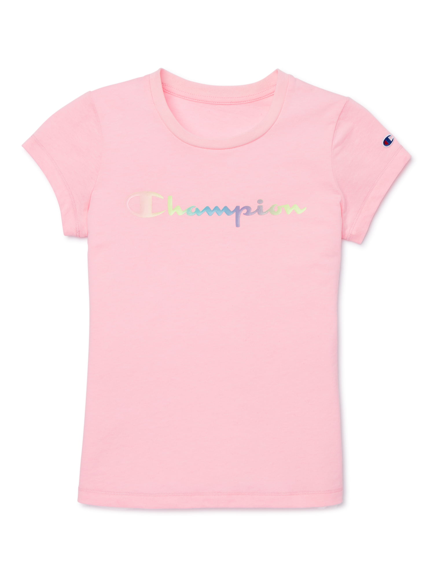 Champion Girls Ombre Logo Active T-shirt, Sizes 7-16 - Walmart.com