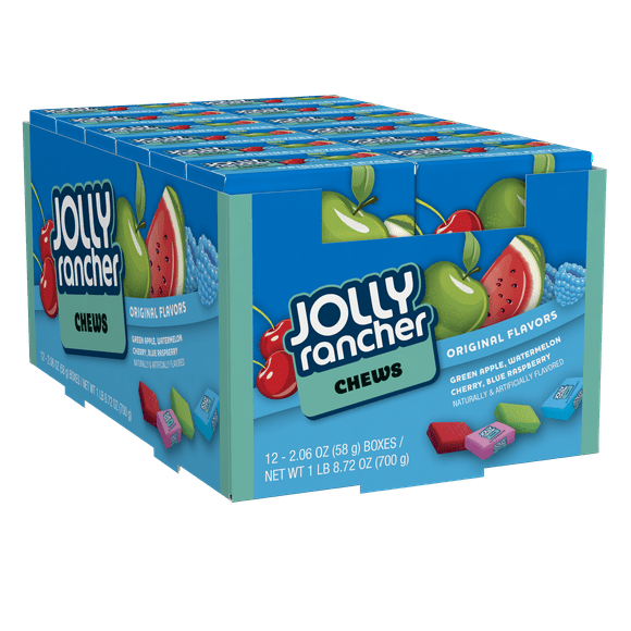 Jolly Rancher Box Fruit Chews Original 2.06oz 12ct