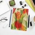 thumbnail image 6 of Tulip Floral Acrylic Clipboards A4 Standard Letter Size Clipboard 12.5" X 9" Clip Board for Students Teacher Office, 6 of 7