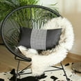 thumbnail image 1 of Boho-Chic Handcrafted Decorative Single Throw Pillow Cover Houndstooth 12" x 20" Black Lumbar Pillowcase for Couch, Bedding, 1 of 8