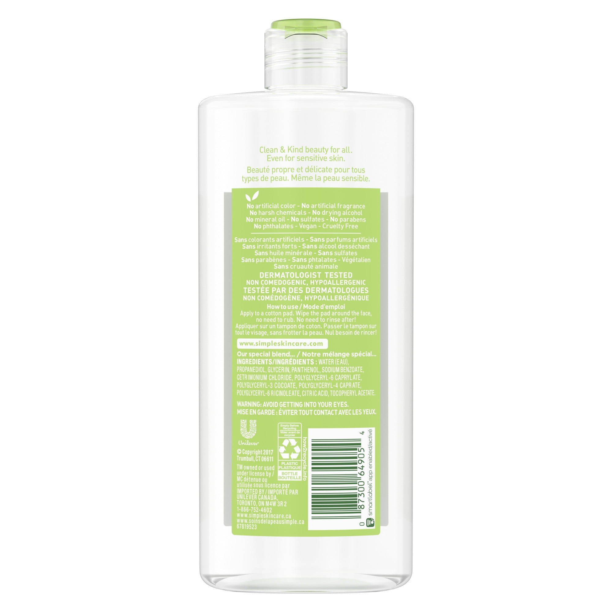Simple Kind to Skin Micellar Cleansing Water, 13.5 fl oz
