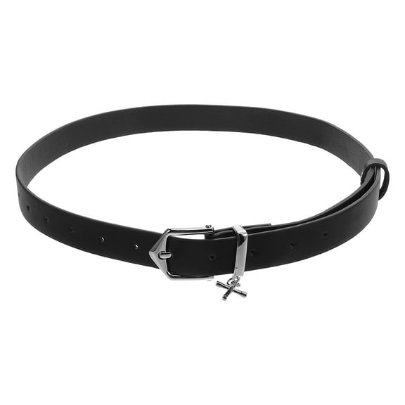Simple Women's Rings Vintage Cross Belt 102.00X6.90X1.90CM Black