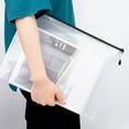 thumbnail image 1 of Paokuoon Porte-Dossiers en PVC 12 Pcs Pochette Étanche Réutilisable Transparente pour École Bureau Maison, 1 of 8
