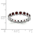 thumbnail image 5 of Garnet Sterling Silver Ring, 5 of 5