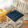 thumbnail image 3 of PureCasa Solid Cotton Seat Cushion, 16"x16" Thick Chair Pad Comfortable Tatami Cushions Chair Pads Seating Mats for Office Home Room Decor, 3 of 5