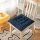 thumbnail image 3 of Cojín de asiento de Chenille grueso Marino, cojín de asiento de comedor de grano de maíz 45*45cm, 3 of 5