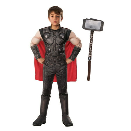 Endgame Thor Kids Costume Kit with Mjonir Hammer