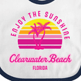 thumbnail image 4 of Inktastic Summer Enjoy the Sunshine Clearwater Beach Florida in Pink Boys or Girls Baby Bib, 4 of 4