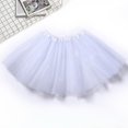 thumbnail image 3 of Tiqkatyck Skirts for Women, Women Plus Size Soild Color Dress Short Fashion Pleated Tutu Dance Skirt Long Skirt White, 3 of 3