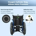 Issyzone Durable Wheelchair Carry Pouch for Oxygen Cylinders,Oxygen