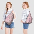 thumbnail image 2 of Cute Cartoon Cat Sling Backpack - Funny Paw Pattern Shoulder Bag (Adorable Pet Design, Lightweight & Durable), 2 of 4