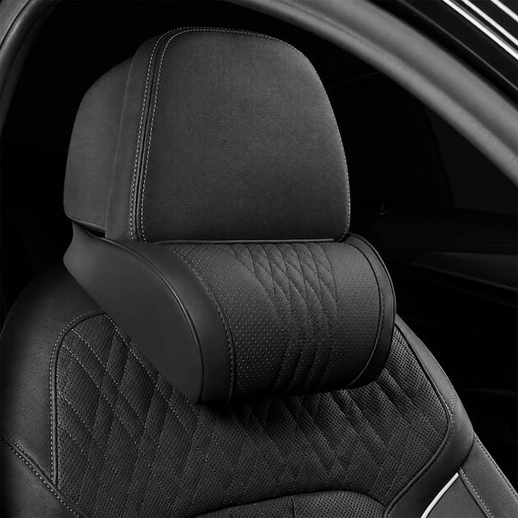 Universal Memory Foam Car Headrest Neck Pillow, Ergonomic Auto Neck Cushion for Cars Trucks & Road Trips