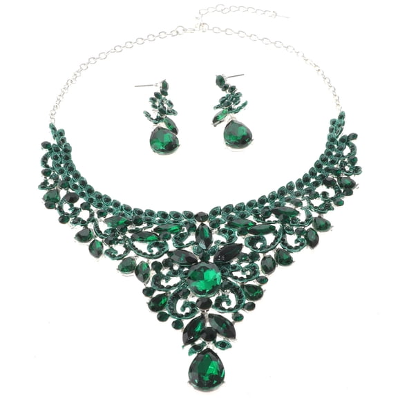 Rhinestone Necklace Set