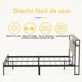 thumbnail image 4 of Cama Matrimonial/Full Fabato con Led, 4 of 6