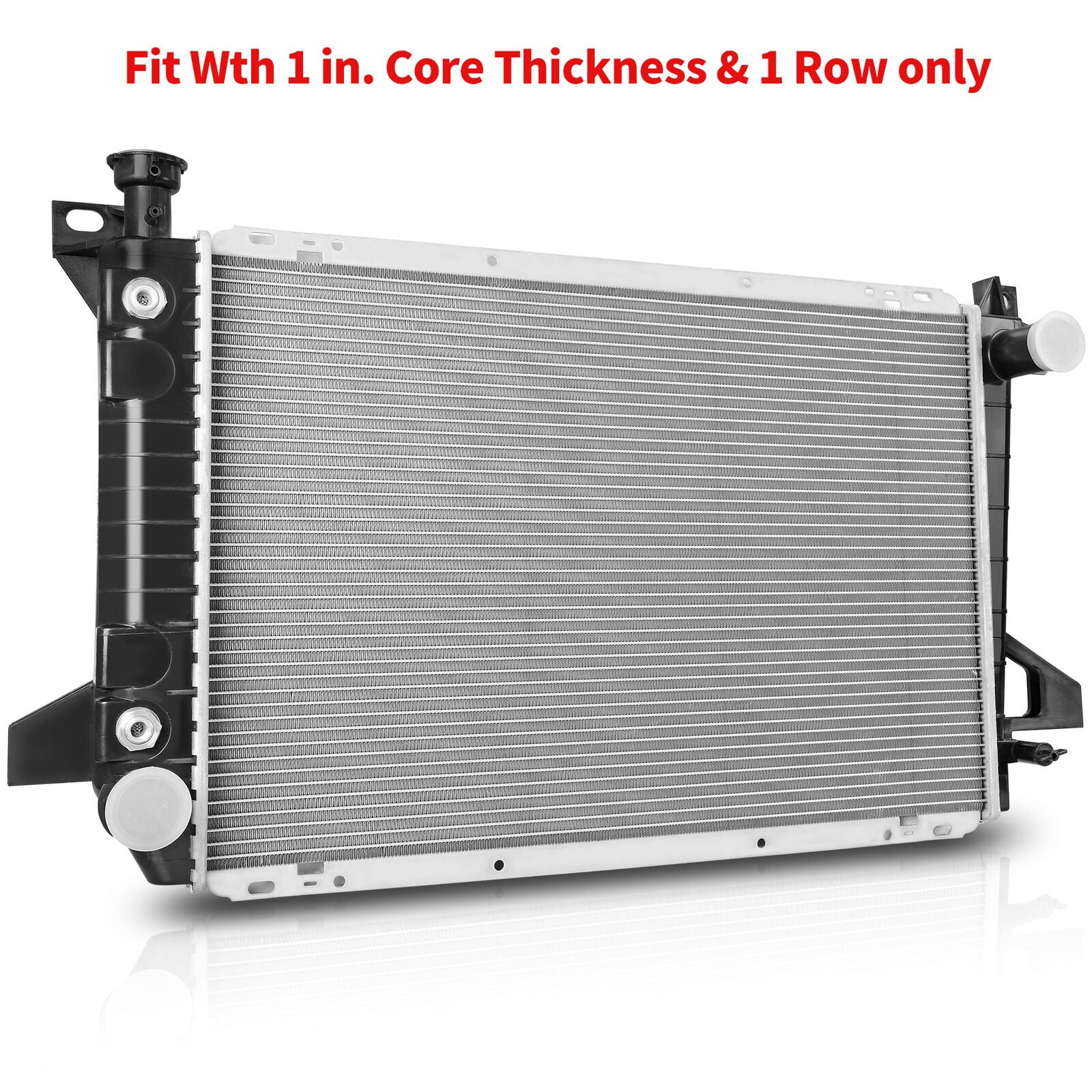 Ledkingdomus Radiator Complete Ford F-150 F-200 F-250 F-250 HD F-350 Bronco 5.0L 5.8L V8