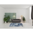 thumbnail image 6 of 5' X 8' Blue Ivory And Gray Floral Distressed Stain Resistant Area Rug, 6 of 7