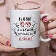 thumbnail image 4 of 50th Birthday Gifts for Women Men - I''m Not 50 I''m 18 with 32 Years of Experience Mug - 50 Year Old Present Ideas for Wife, Husband, Mom, Dad, Sisters, Brothers, Friends, Coworkers - 11 oz, 4 of 6