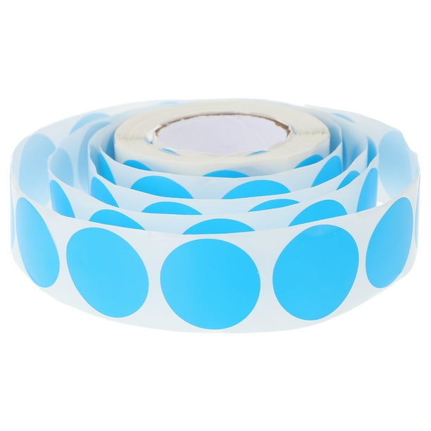 1 rollo de etiquetas autoadhesivas, etiquetas de papel brillantes, pegatinas de puntos circulares