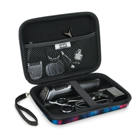 USA GEAR Hard Shell Hair Clipper Case - Hair Trimmer Case Compatible with Woner, Wahl, More (Galaxy)