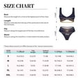 thumbnail image 6 of Wukai Gold Black Glitter Women's Bikini Set Two Piece,wimsuit High Waisted V Neck Twist Front Adjustable Spaghetti Straps Bathing Suit-XX-Large, 6 of 7