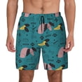thumbnail image 3 of Uemuo Dachshund Dog Pattern Mens Swim Trunks Quick Dry Board Shorts with Mesh Lining, Stretch Beach Shorts Quick Dry No-Chafing Board Shorts-Medium, 3 of 9