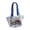 Blue-Mini, variant on 3PCS Whole Foods Market Canvas Tote ,Handle bag Beige/Blue Handles LARGE,MID,MINI