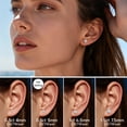 thumbnail image 5 of MomentWish Stud Earrings for Women 3 Carat Moissanite Solitaire Earrings 925 Sterling Silver Mother's Day Gift, 5 of 10