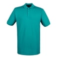 thumbnail image 1 of Henbury - Polo algodón pique tallaje moderno para hombre (Verde jade), 1 of 3