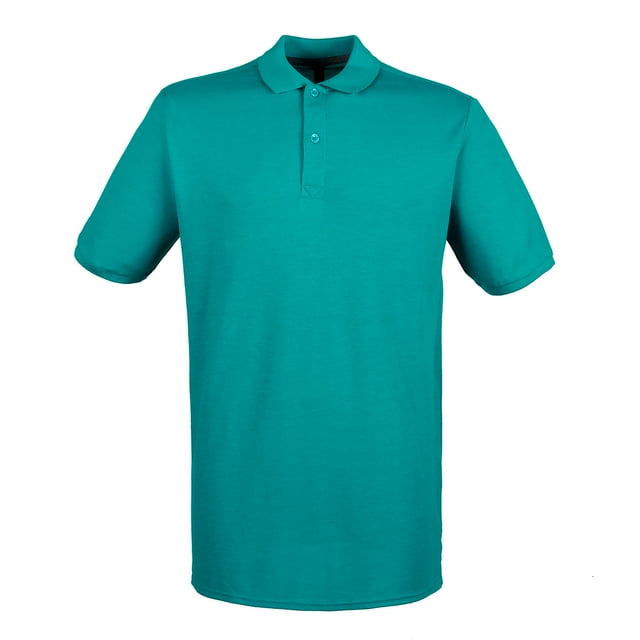 Henbury - Polo algodón pique tallaje moderno para hombre (Verde jade)