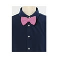 thumbnail image 5 of INSPIRE CHIC Men's Pre-Tied Bow Ties Adjustable Strap Solid Color Knitted Bowtie Pink, 5 of 5