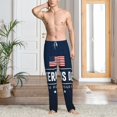 thumbnail image 2 of Logiee Happy Veterans Day Print Pajama Pants for Men,Men’s Pajama Bottoms,Mens PJ Pants with Pockets & Button Fly-Large, 2 of 6
