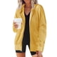 thumbnail image 1 of ICHUANYI Clearance Women's Fashion Color Cardigan Outwear Suit Hooded Coat Long Sleeve Coat(Yellow, XXL) ICHUANYI WER2023080911130, 1 of 6