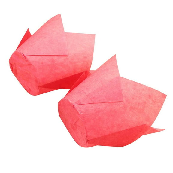 FOMIYES 150Pcs Cupcake Wrappers Paper Baking Cases Tulip Shape for Cake Shops and Baby Showers