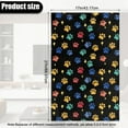 thumbnail image 3 of COEQINE Recliner Headrest Protector PU Leather Furniture Slipcover Easy to Clean Anti-Slip Head Rest Covers with Adhesive Backed Hook and Loop Straps, 17x27 Inch, Paw Star Colorful, 3 of 7