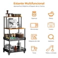 thumbnail image 4 of Alacenas para Cocina 4 Niveles, Alacenas para Cocina, Estante Organizador Mueble Apto Paras Salón y Hogar Estantes, Soporte para Horno microondas Muy práctico, 4 of 8