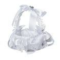 thumbnail image 3 of jifeng Wedding Basket with Handle Decor Romantic Small Flowers Basket for Event Special A, 3 of 9