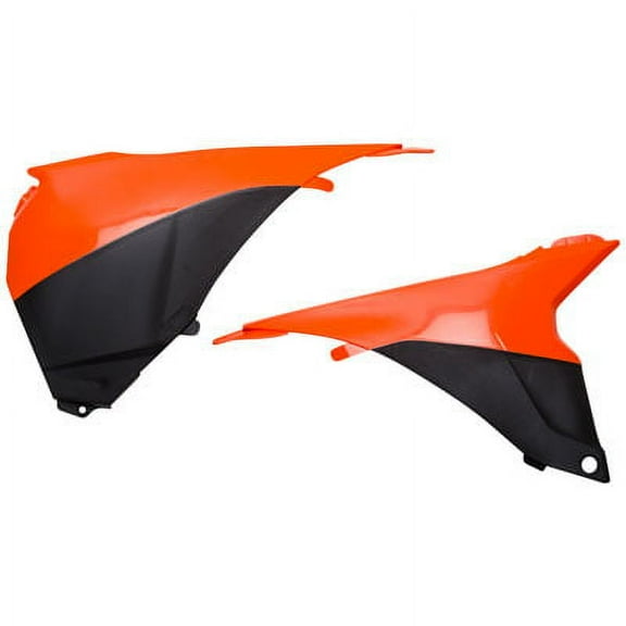 Acerbis Air Box Covers 16 KTM Orange/Black for KTM 250 SX 2013-2016