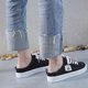 thumbnail image 5 of Mulas de lona para mujer, zapatillas de deporte de moda con espuma viscoelástica, cómodas, sin cordones, zapatos de vacaciones sin espalda, 5 of 5