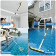 thumbnail image 5 of WaterJingle 12 ft Aluminum Alloy Telescopic Pool Pole, Adjustable 7.2-12 ft, Heavy Duty, Silver, 5 of 7