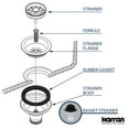 thumbnail image 3 of Karran  Kitchen Sink Basket Strainer Concrete, 3 of 3