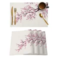 thumbnail image 2 of Japanese Style Sakura Placemat for Dining Table Tableware Mats 4/6pcs Kitchen Dish Mat Pad Counter Top Mat Home ration, 2 of 7