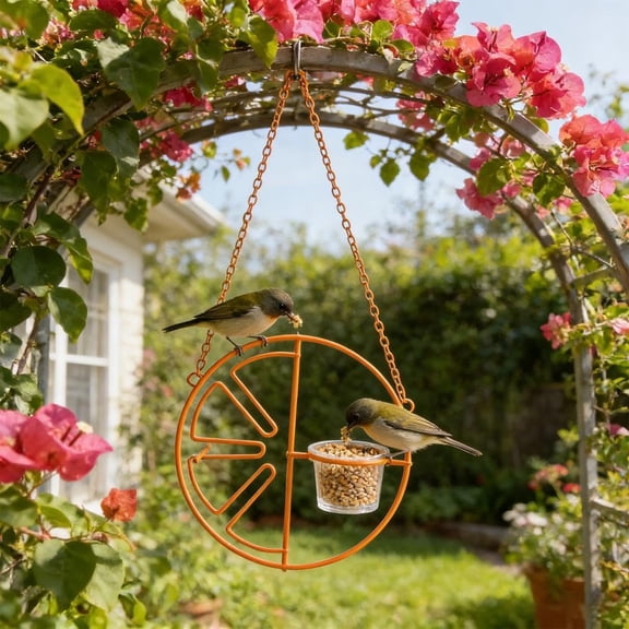 Metal Hanging Oriole Bird Feeder for Jelly and Oranges