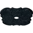thumbnail image 3 of 29"OD x 3 5/8"ID x 1 3/8"P Flower Ceiling Medallion (Fits Canopies up to 6 1/4"), Hand-Painted Night Shade, 3 of 6