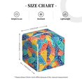 thumbnail image 4 of Balery Colorful Fish 1 Porta Pañuelos de Cuero con Estampado – Funda Moderna Cuadrada para Caja de Pañuelos, Dispensador 5x5x5'', 4 of 7