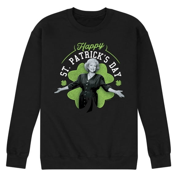 Golden Girls - Happy St. Patricks Day- Men's Crew Neck Fleece Pullover