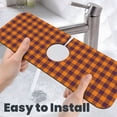 thumbnail image 6 of Sikiie Fall Buffalo Plaid Splash Guard for Sink Faucet-1 PC Super Absorbent Fast Drying Mat Sink Gadgets-Splash Guard for Kitchen, Sink Mat, 6 of 7