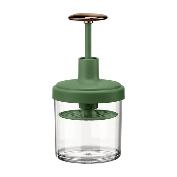 Facial Cleaning Bath Bubble Foamer Detachable Washable Whip Face Cream Foam Maker Household Salon Professional Foaming Cup Dark Green