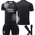 thumbnail image 1 of 2425 Madrid FC training jersey; blank soccer jersey set; customizable with name and number, 1 of 2