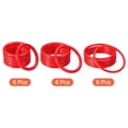 thumbnail image 3 of Unique Bargains 4cm 6mm 8.5cm Plastic Carnival Ringtoss Rings Game Hoop, Red 18 Pack, 3 of 5